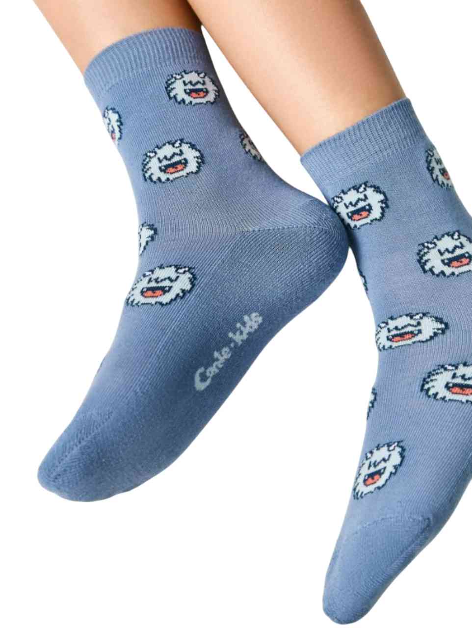 

Носки детские махровые Sof-tiki монстрики, цвет: джинсовый