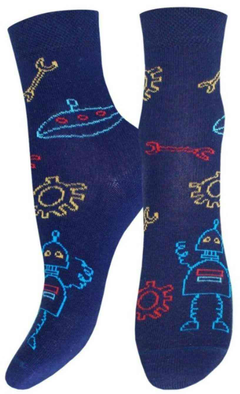 

Носки детские БЧК робот, цвет темно-синий