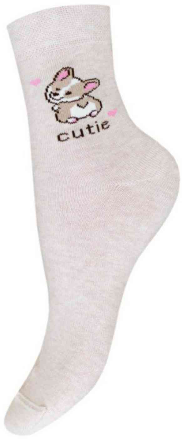 

Носки детские БЧК корги цвет бежевый меланж