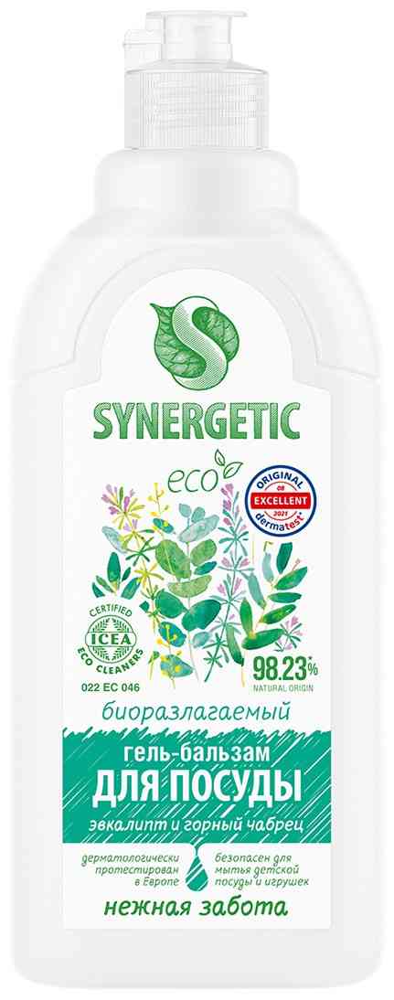 

Гель-бальзам для мытья посуды Synergetic