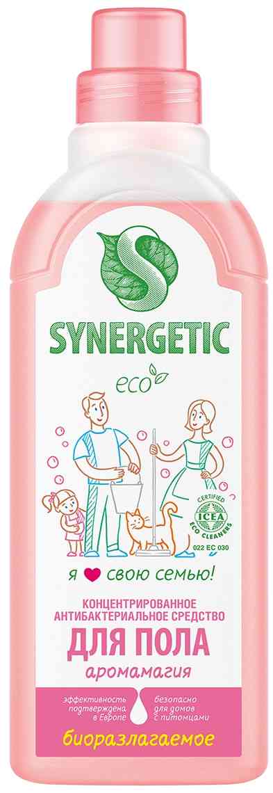 

Средство для пола биоразлагаемое Synergetic аромамагия с антибактериальным эффектом