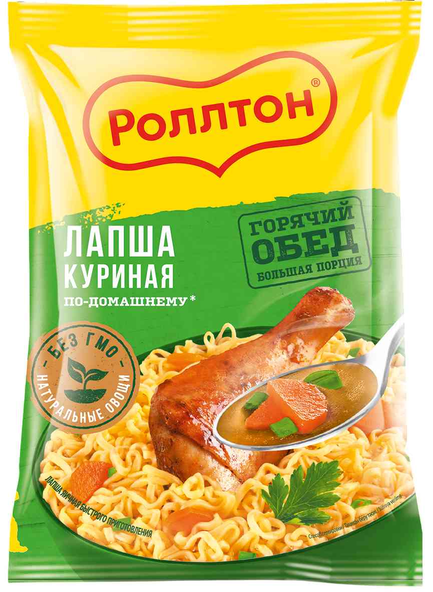 

Лапша по-домашнему Роллтон Куриная