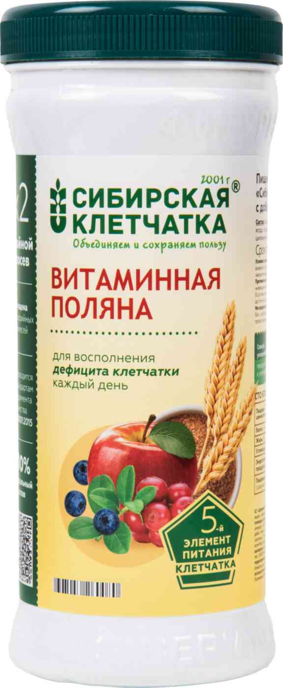 Пищевой продукт Сибирская Клетчатка Витаминная поляна 208₽