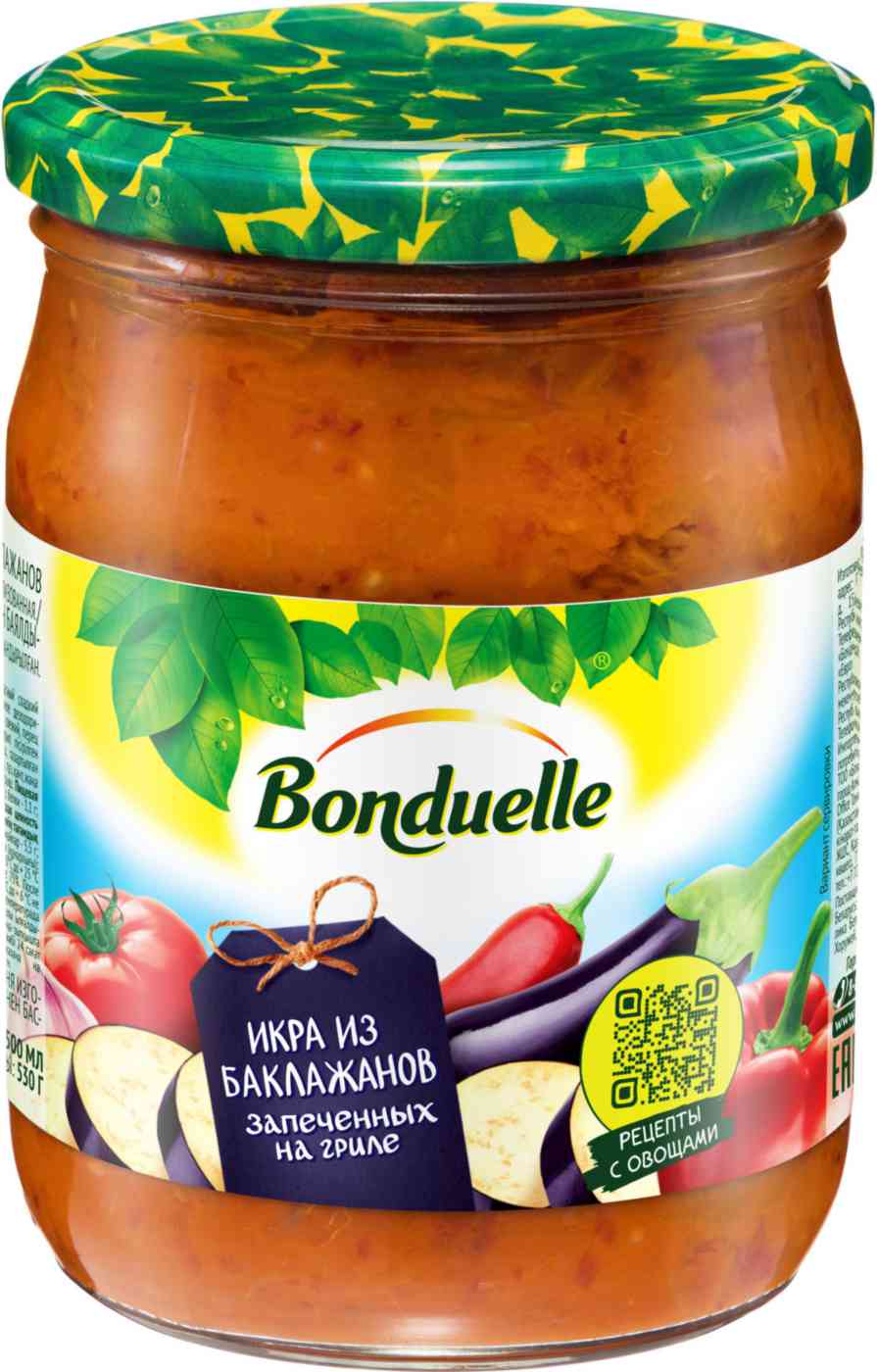 Икра из баклажанов запечённых на гриле Bonduelle 249₽