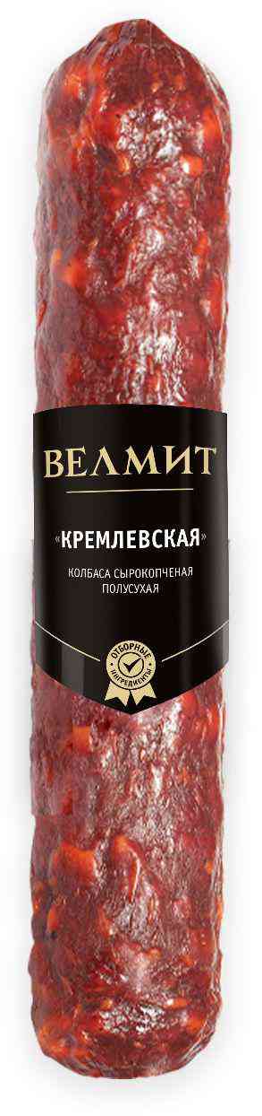 Колбаса сырокопченая Велмит Кремлевская