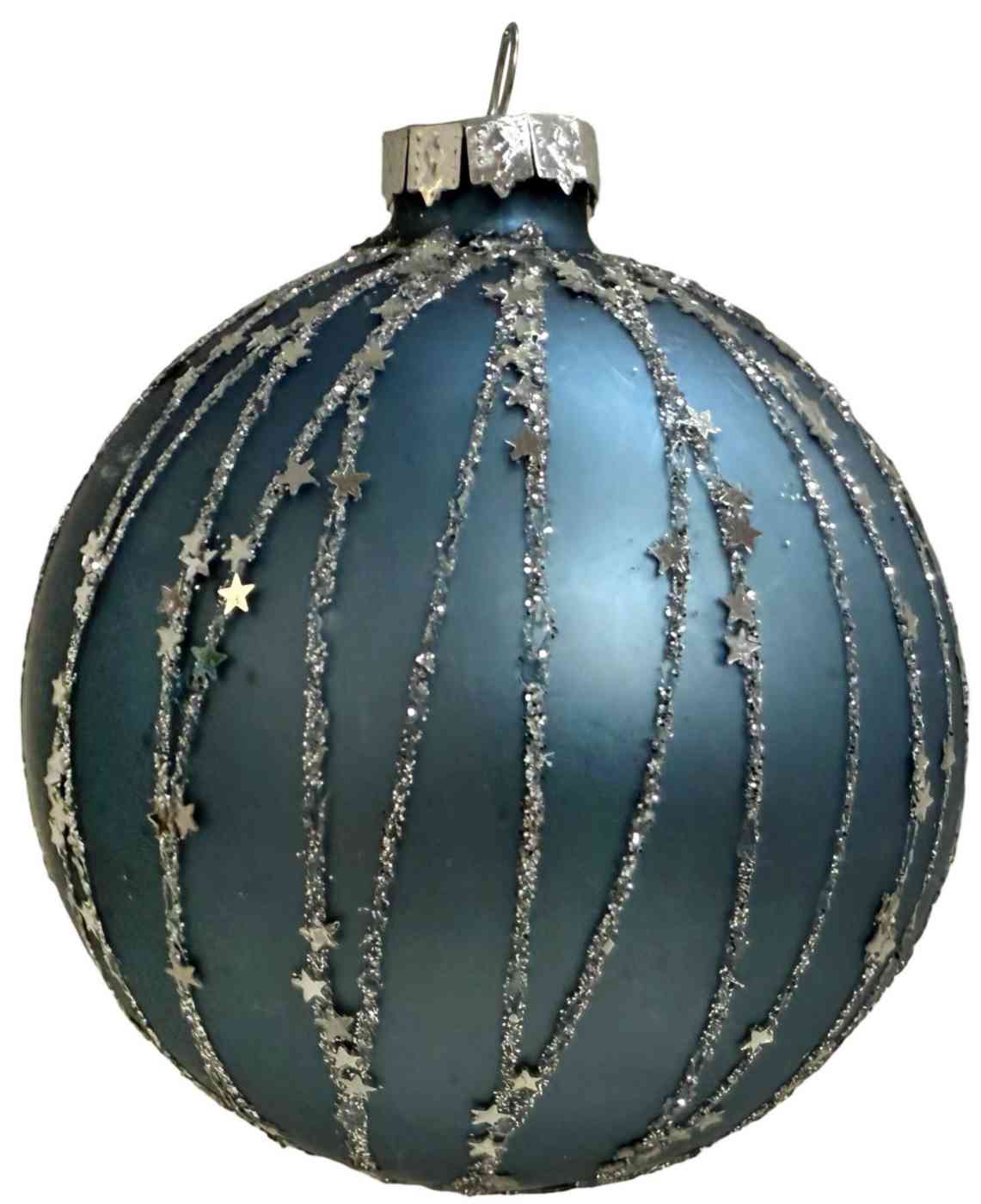 

Ёлочное украшение Шар голубой