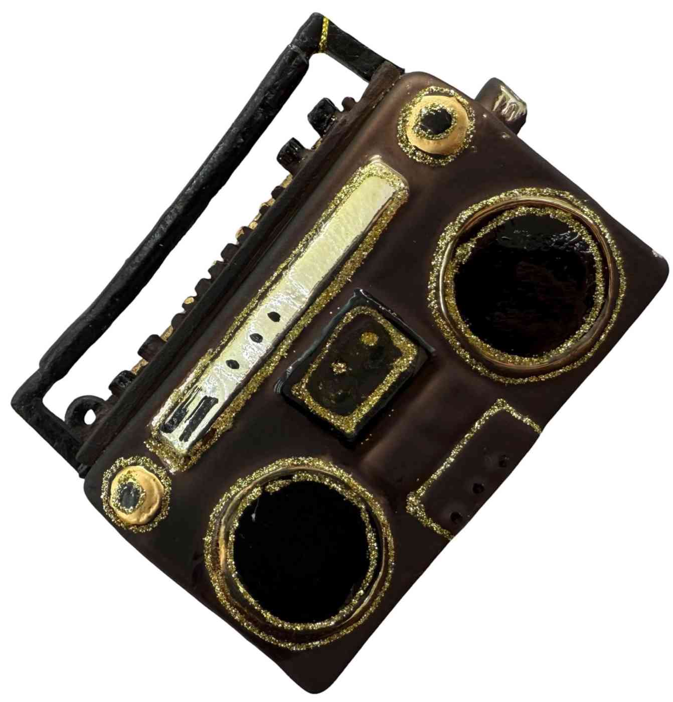 

Ёлочное украшение Магнитофон, стекло