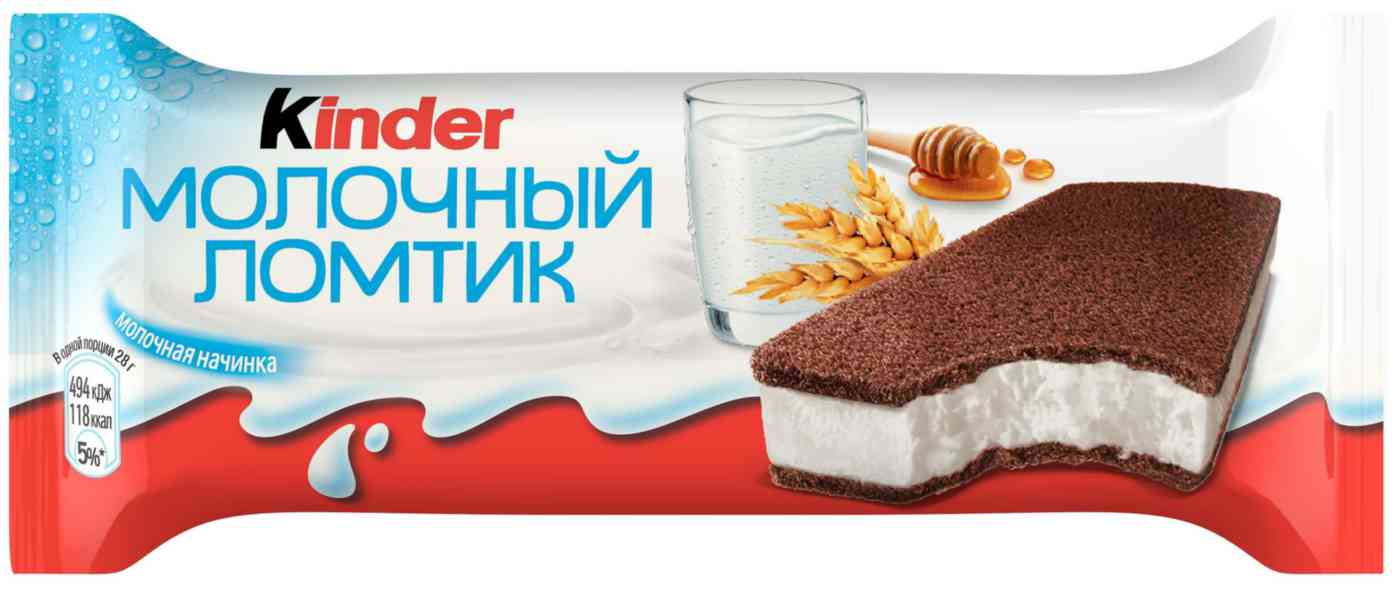 

Пирожное бисквитное Молочный ломтик Kinder