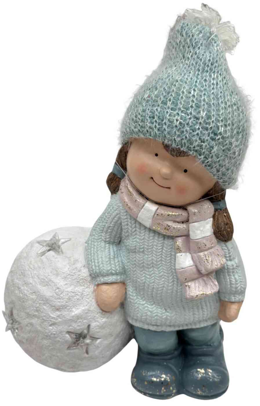 

Фигура новогодняя Девочка со снежком