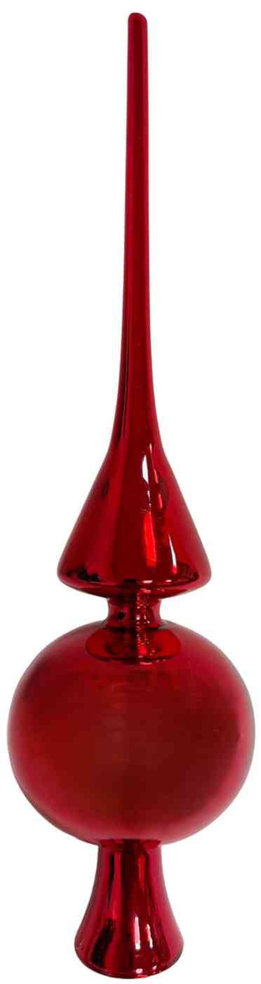 

Верхушка на ёлку Наконечник красный, стекло