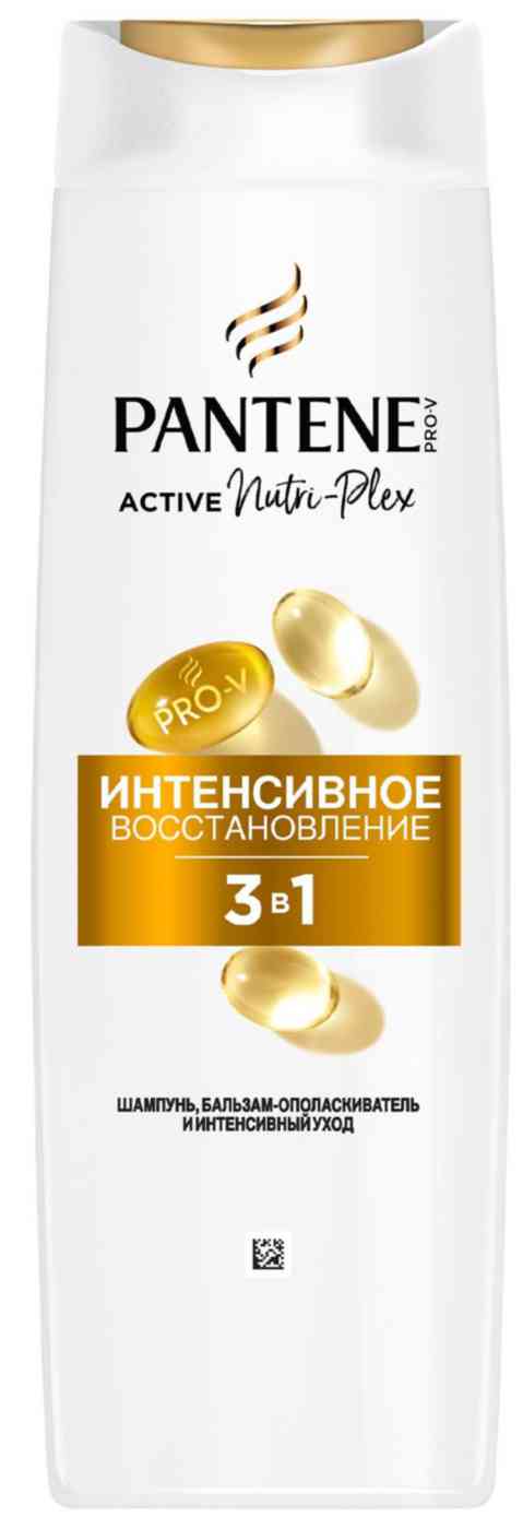 

Шампунь-бальзам-уход для слабых, поврежденных волос 3в1 Pantene Pro-V Интенсивное восстановление
