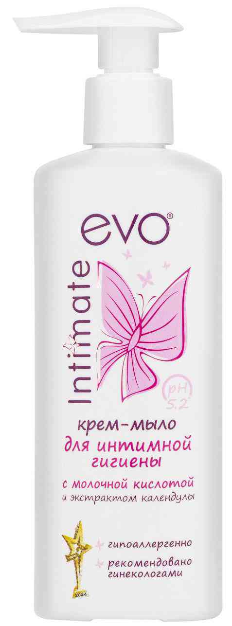 

Крем-мыло для интимной гигиены Evo с молочной кислотой и экстрактом календулы