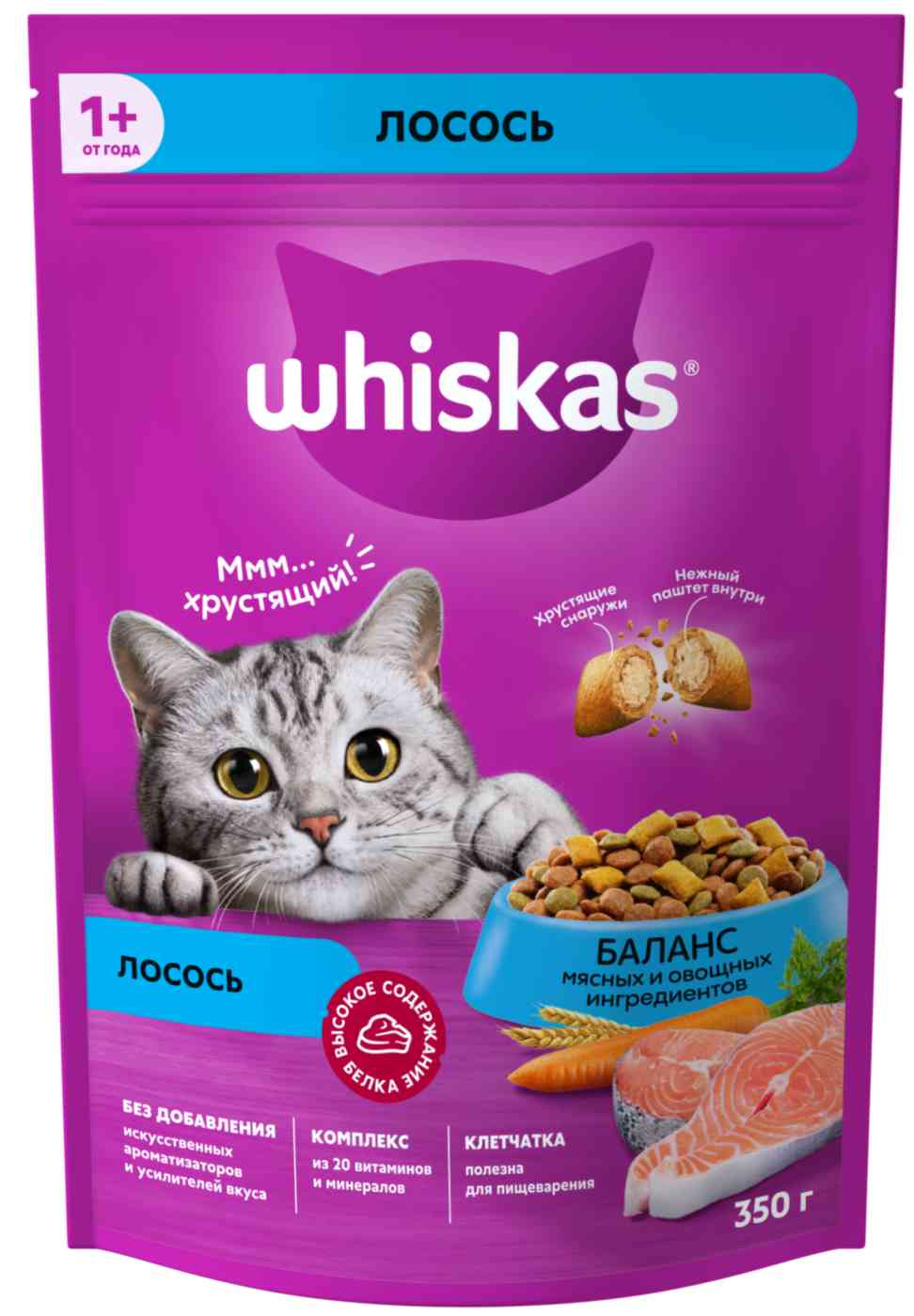 

Сухой корм для кошек от 1 года Whiskas