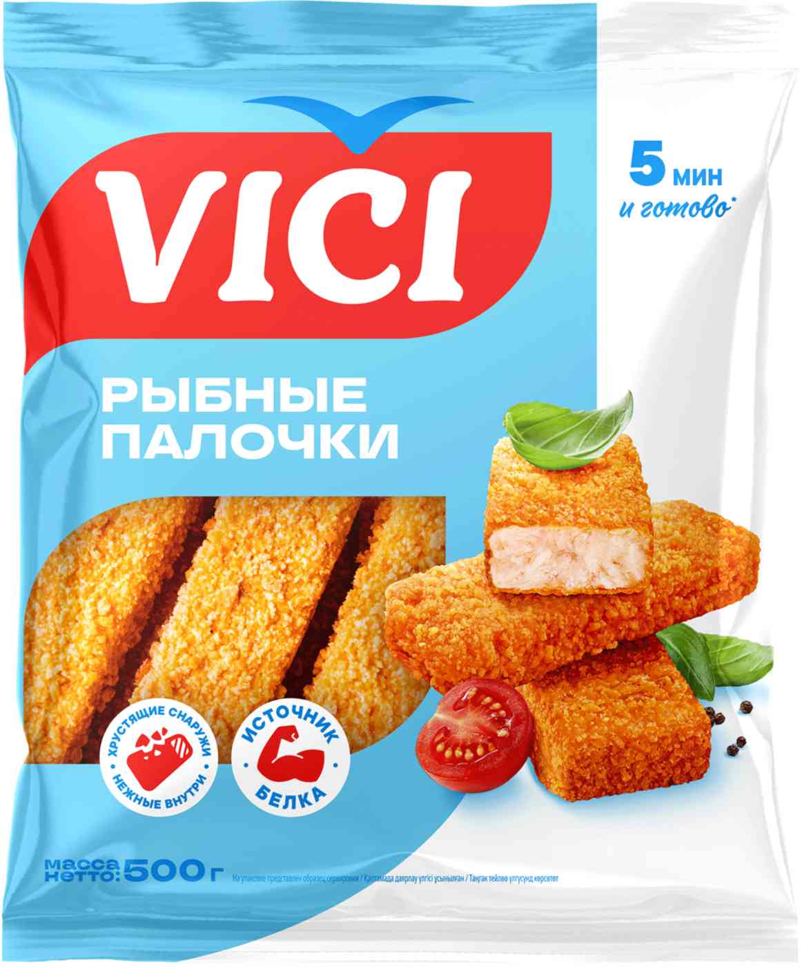 

Рыбные палочки Vici в панировке