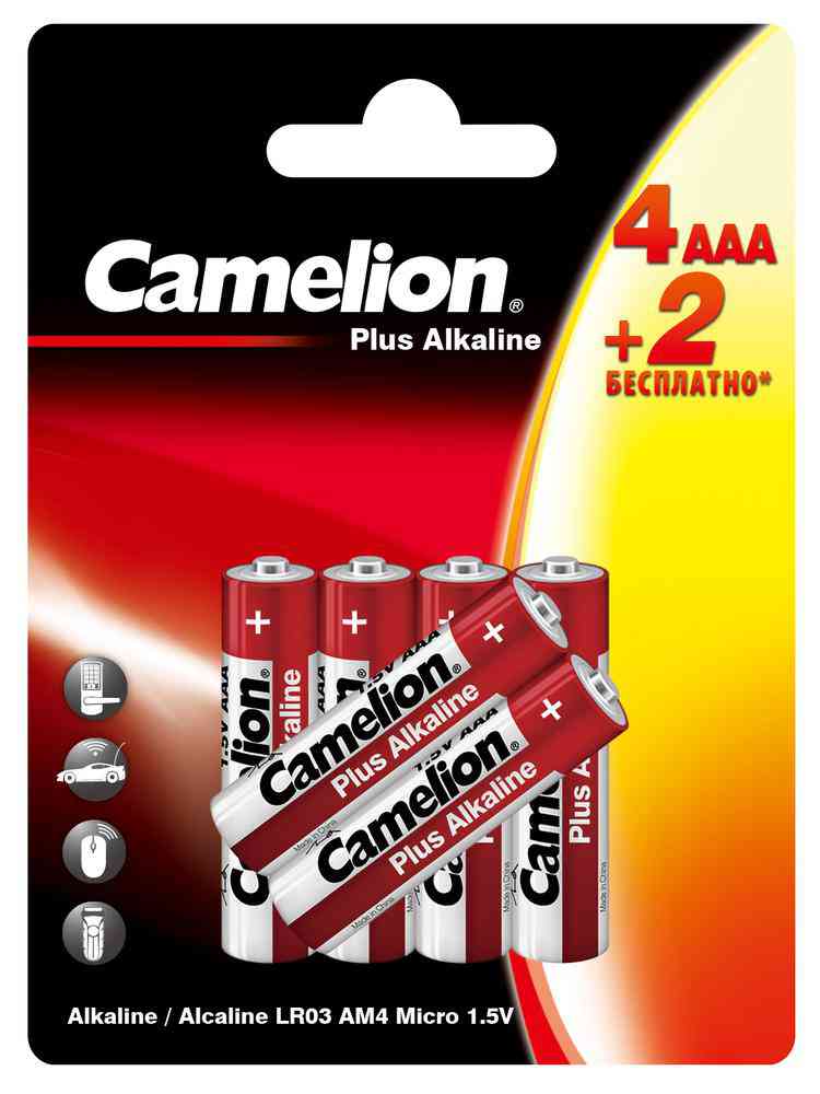 

Батарейки алкалиновые Camelion AAА LR03