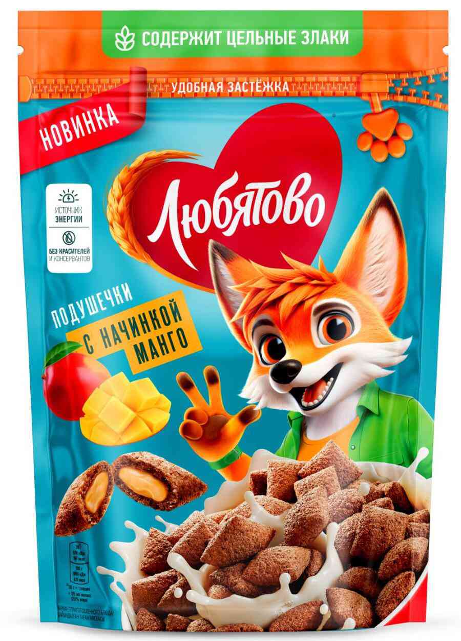 Подушечки Любятово с начинкой манго