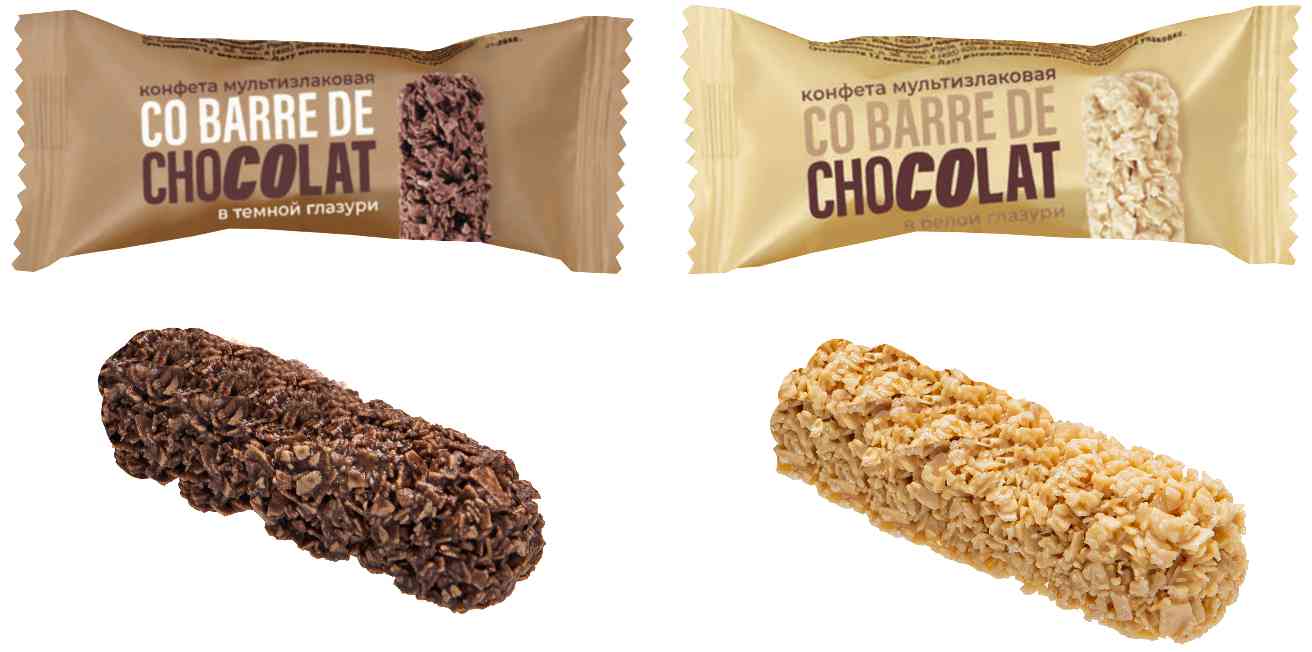 

Конфеты мультизлаковые Co barre de Chocolat