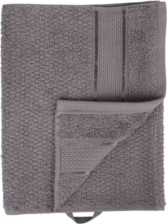 

Полотенце махровое, цвет серый