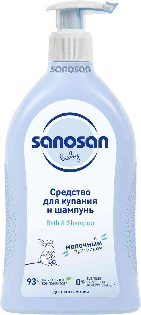 

Средство для купания и шампунь Sanosan