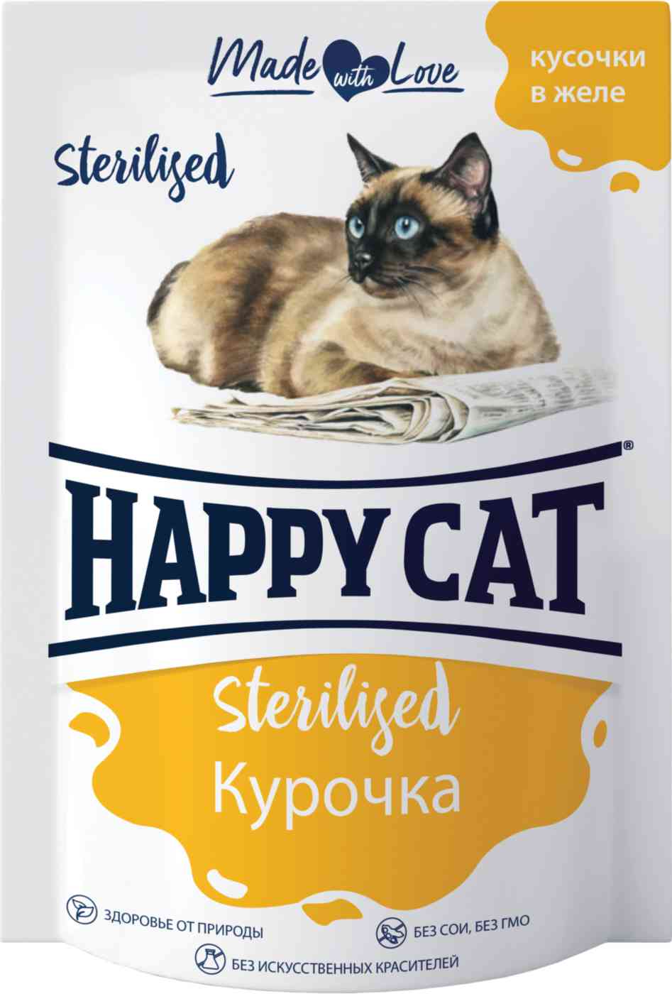 

Влажный корм для стерилизованных кошек Happy Cat