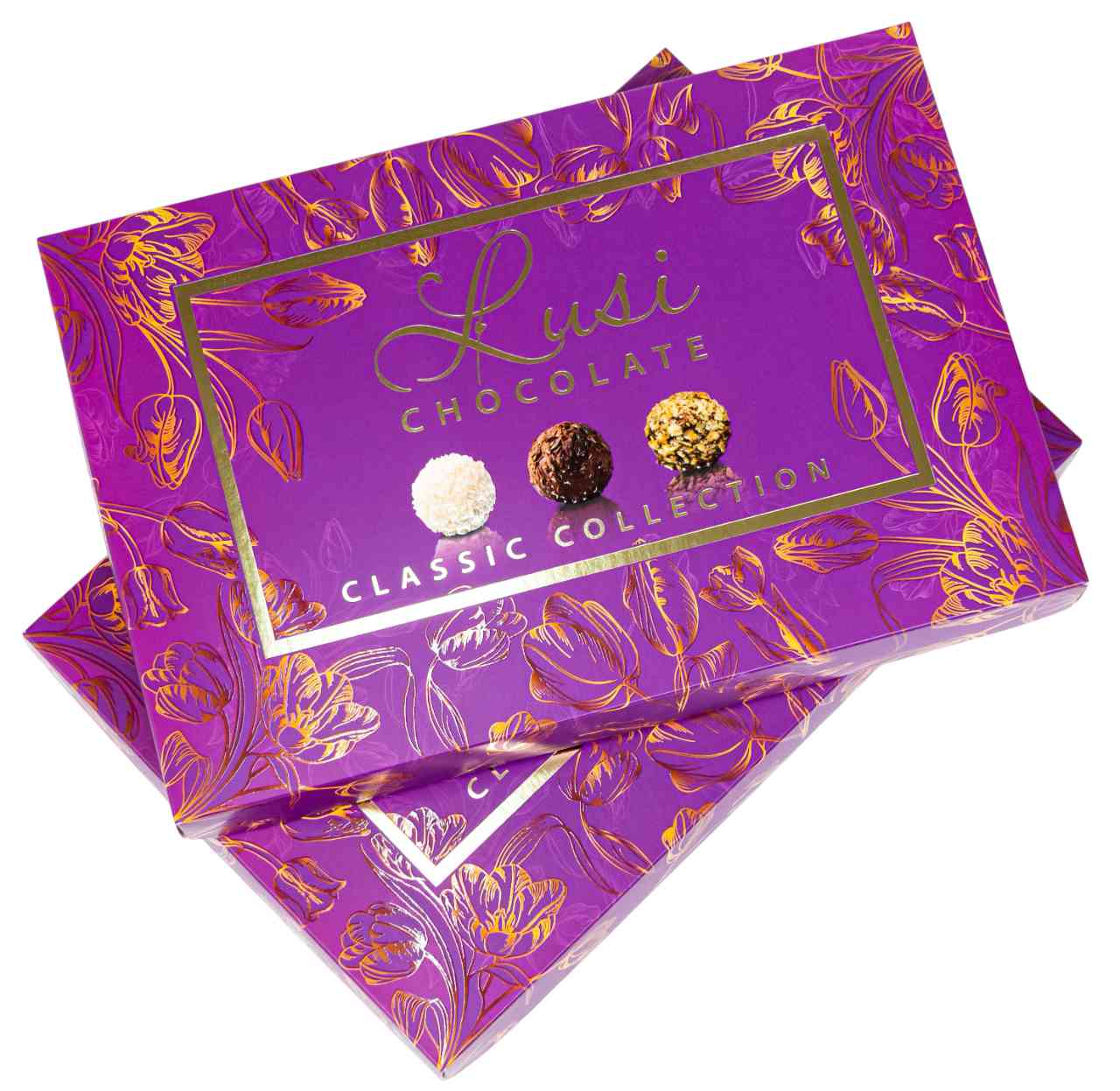 Набор конфет Lusi Collection фиолетовая ассорти