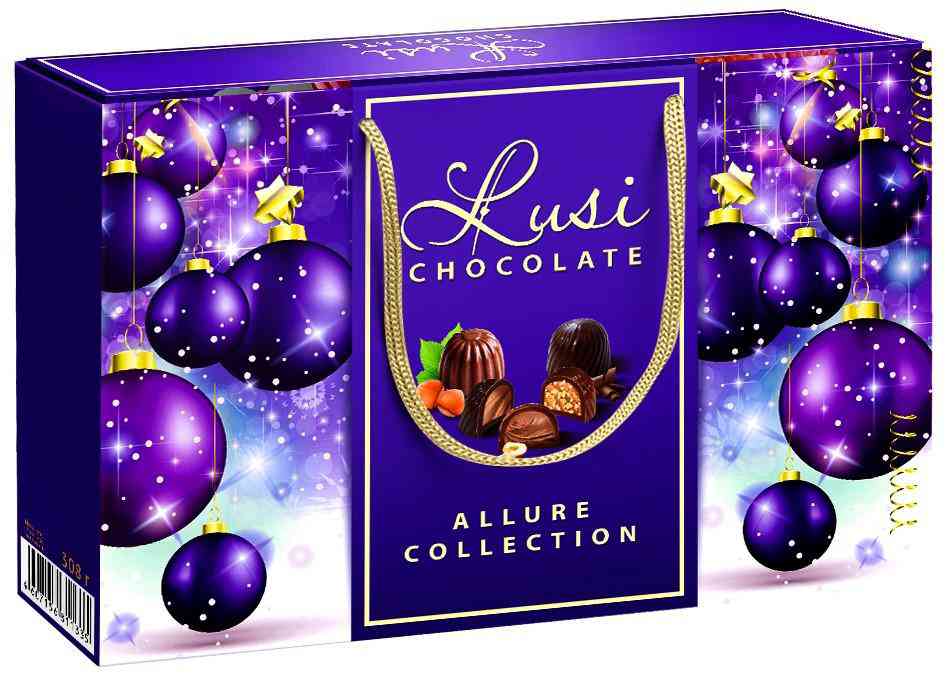 Набор конфет Lusi Collection фиолетовая ассорти