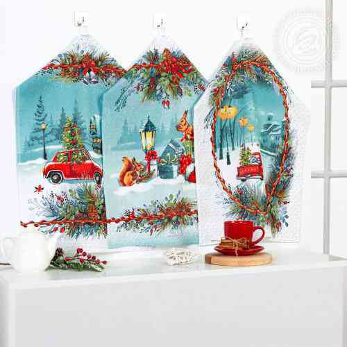 Набор полотенец Огонек