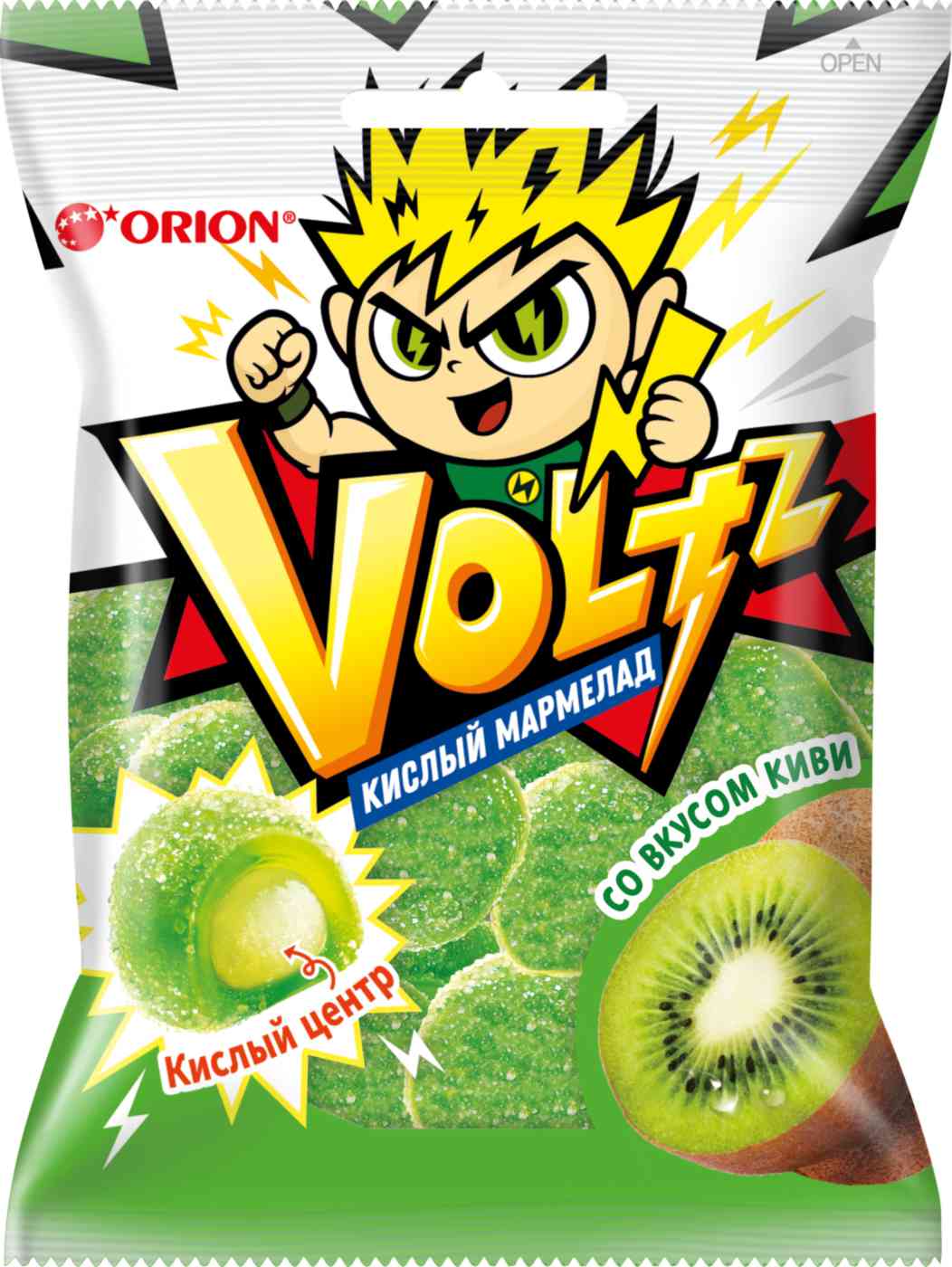 Жевательный мармелад Orion Voltz со вкусом киви