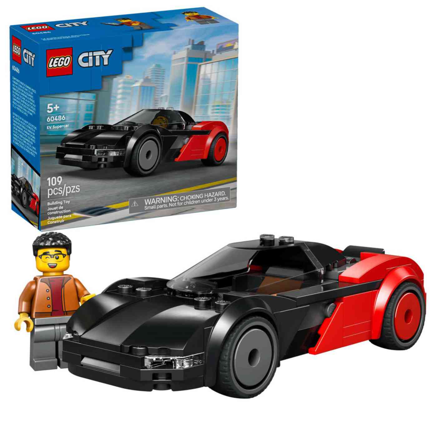 Конструктор LEGO City 60486 Электрический суперкар 5+