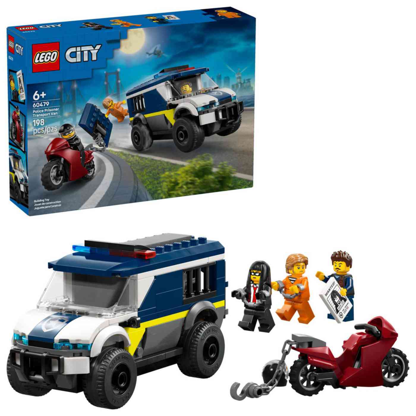 Конструктор LEGO City 60479 Полицейский фургон для перевозки заключенных 6+