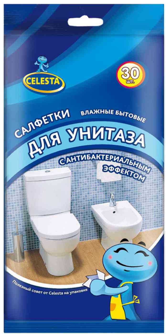 

Влажные салфетки для унитаза Celesta