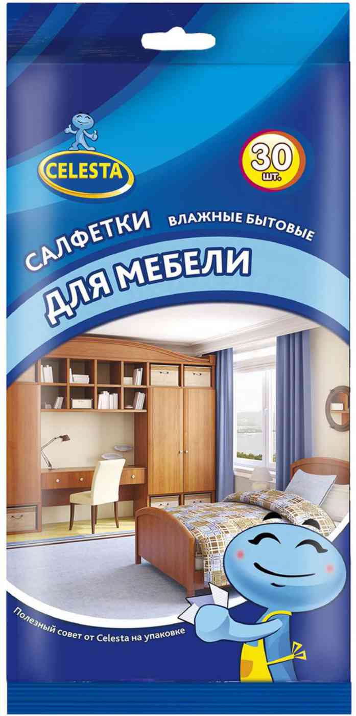 

Влажные салфетки для мебели Celesta