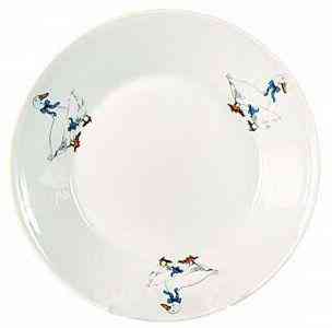 

Блюдце фарфоровое Гуси