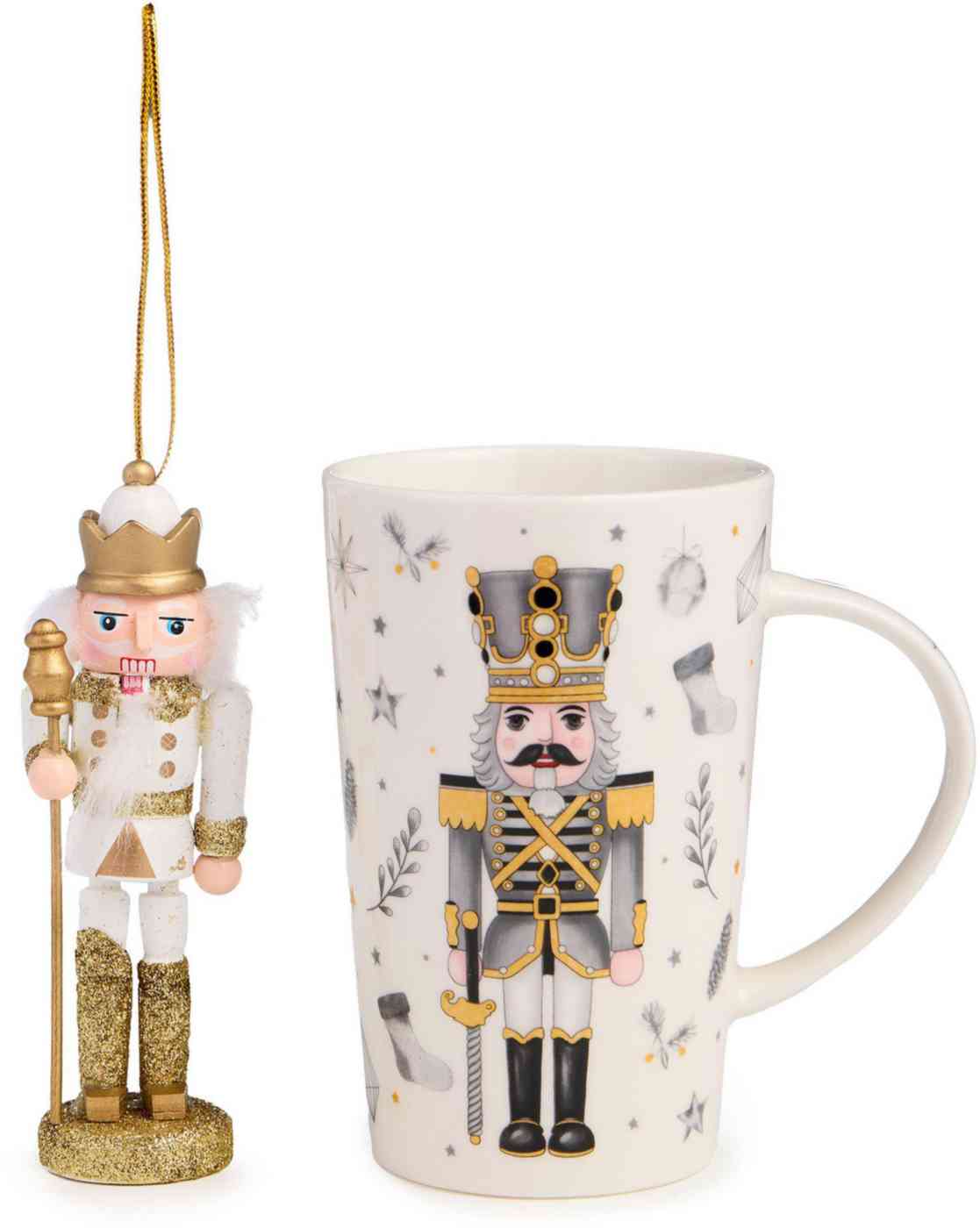 Набор кружка и елочная игрушка Щелкунчик 1350₽