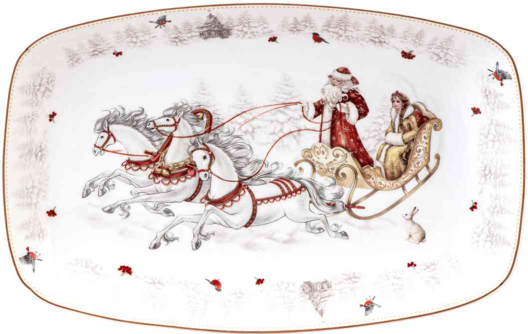 

Блюдо фарфоровое Морозко