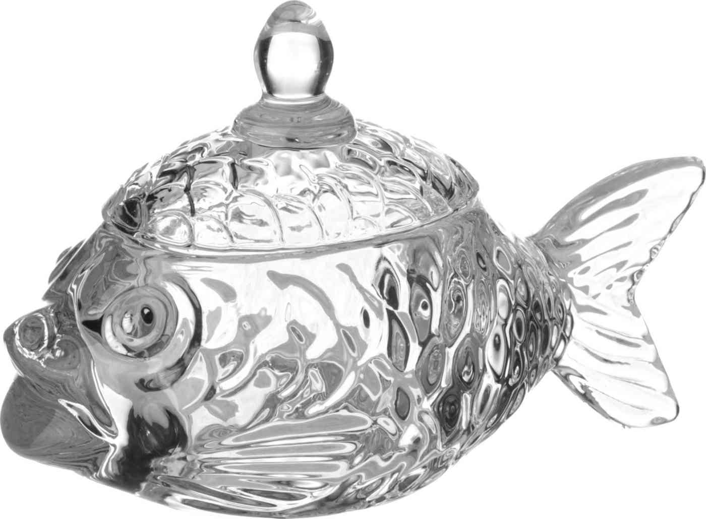 

Икорница стеклянная Рыбка