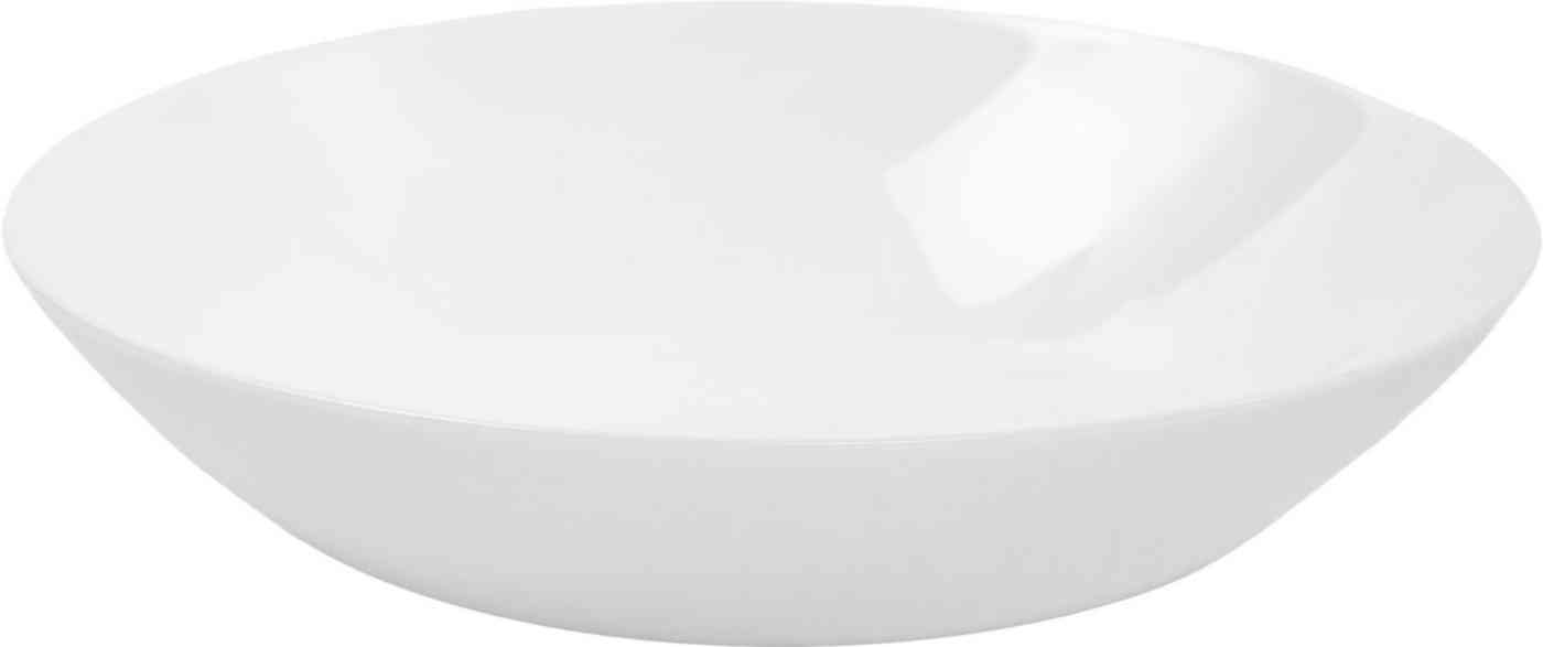 

Тарелка суповая стеклянная Зели, цвет белый