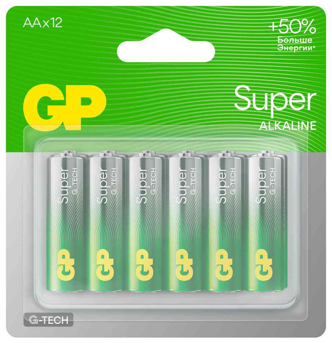 

Батарейки алкалиновые GP Super АА экономичная упаковка