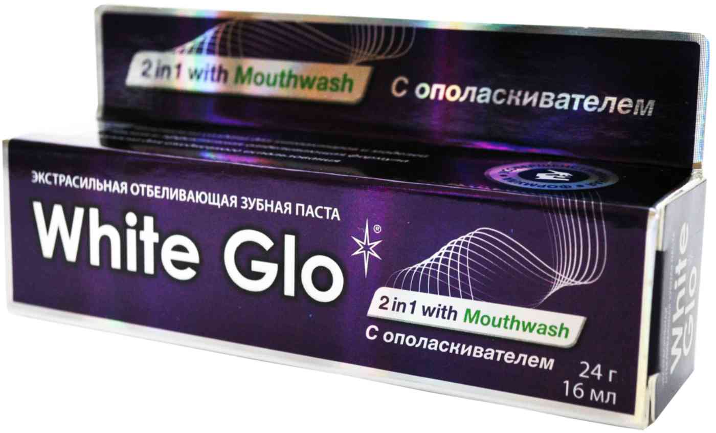 Зубная паста экстрасильная отбеливающая White Glo 61₽