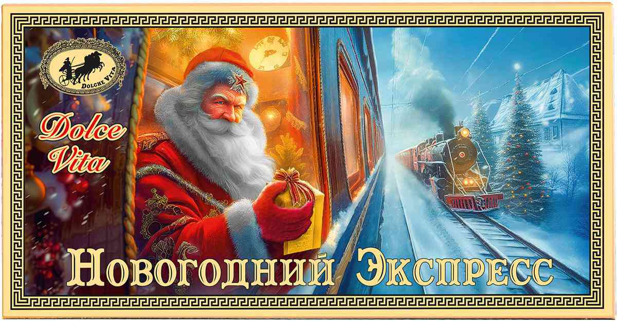 Шоколад темный Dolche Vita Новогодний экспресс