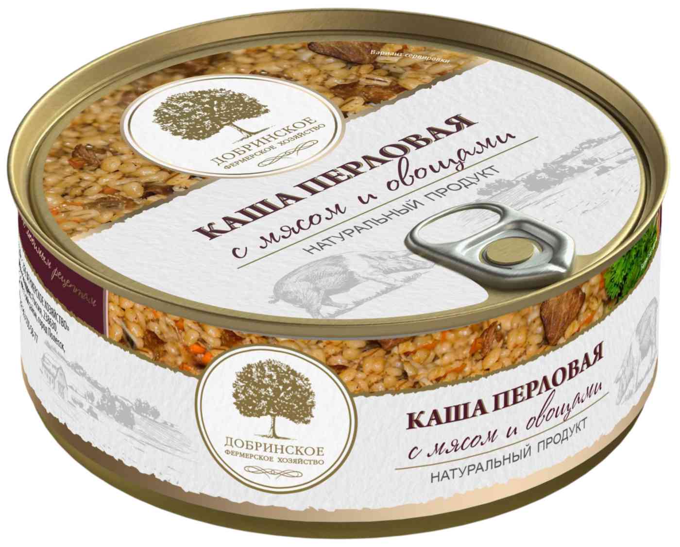 Каша перловая Добринское фермерское хозяйство с мясом и овощами