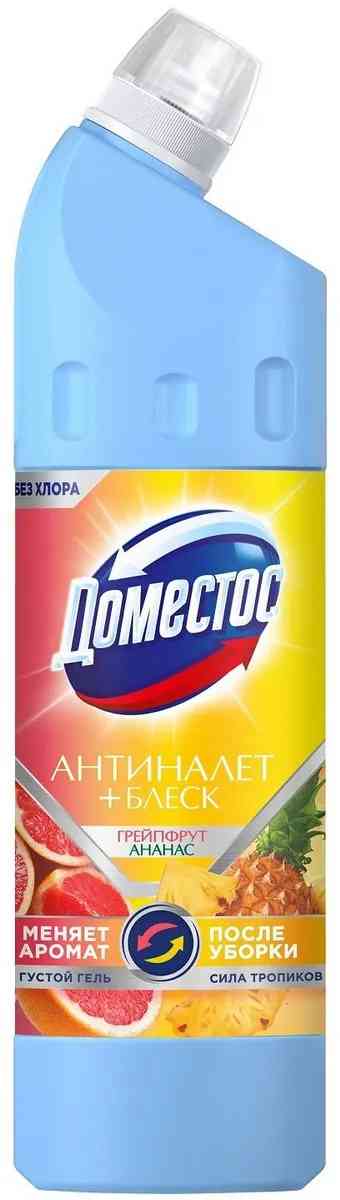

Чистящий гель Доместос Антиналет + Блеск грейпфрут-ананас, в ассортименте
