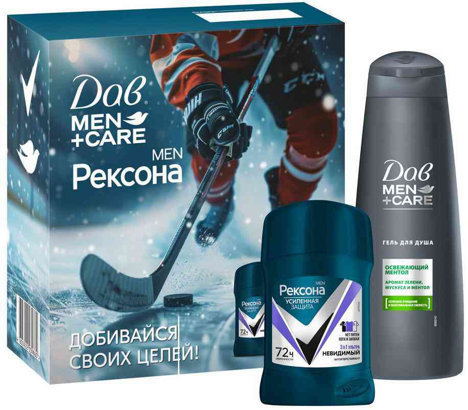 

Подарочный набор Дав Men + Рексона Men (гель для душа, антиперспирант)