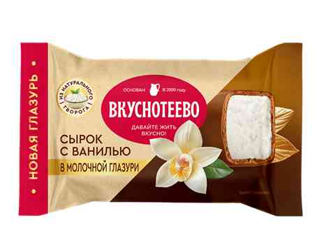 Сырок творожный глазированный Вкуснотеево премиум с ванилью 16%