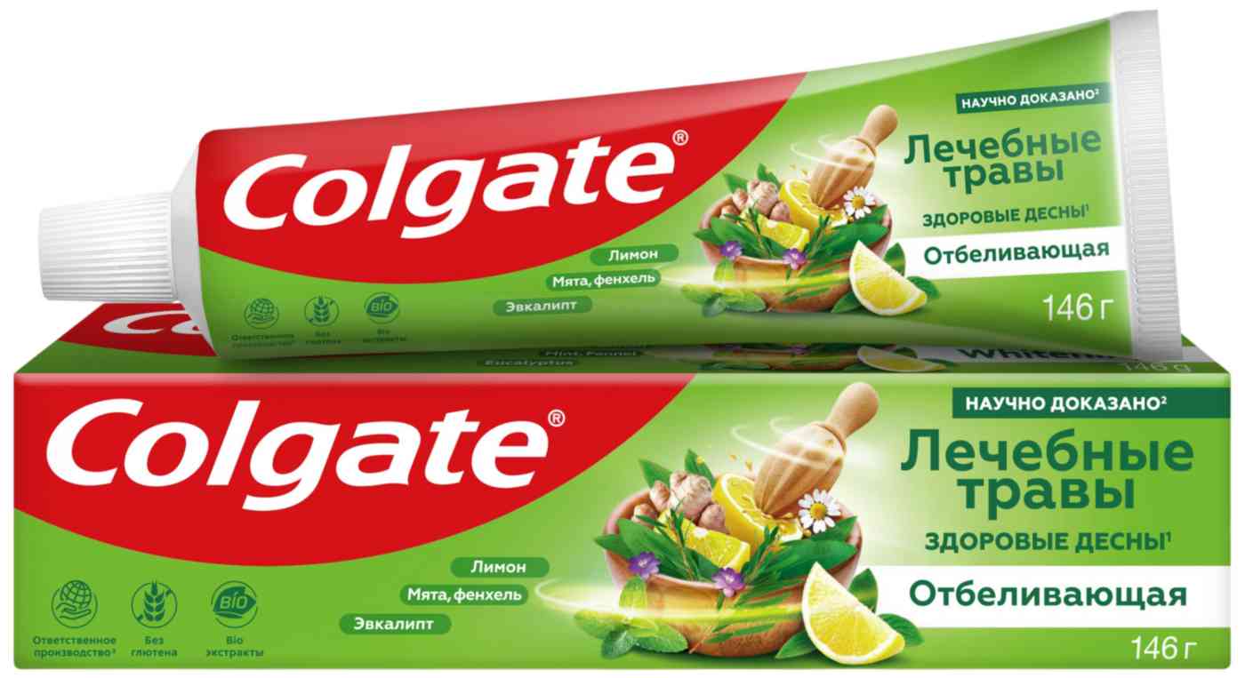 Зубная паста Colgate Лечебные травы отбеливающая