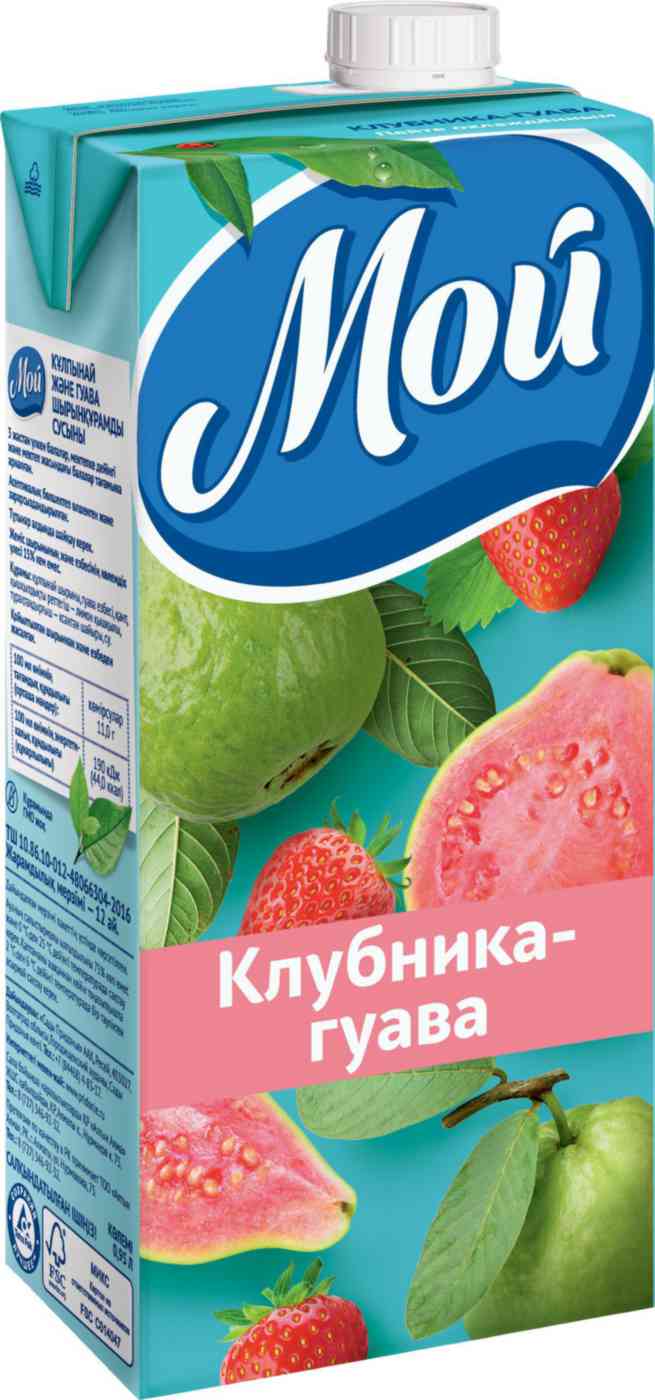 

Напиток сокосодержащий Мой Клубника-гуава