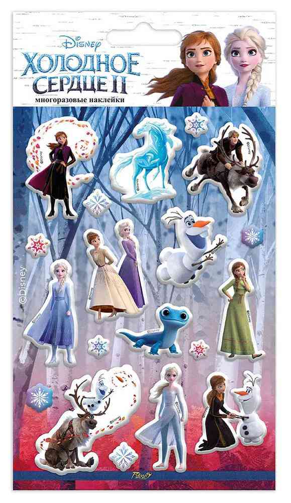 

Наклейки многоразовые PrioritY Frozen дизайн в ассортименте