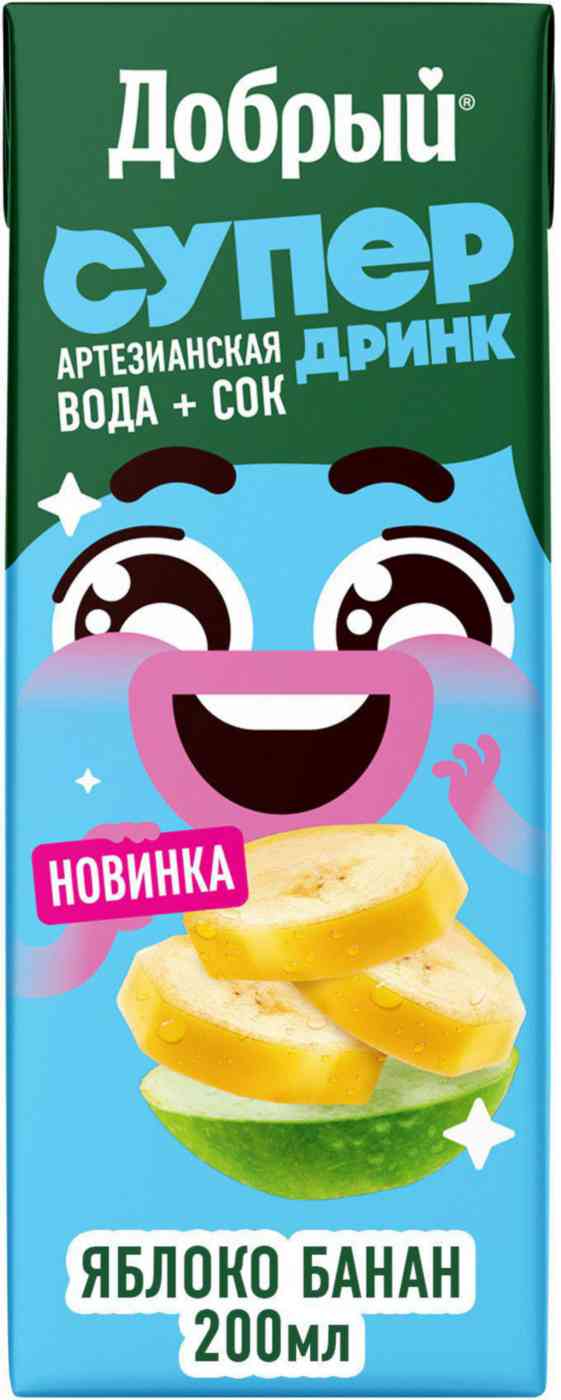 

Напиток сокосодержащий Добрый Active kid яблоко-банан