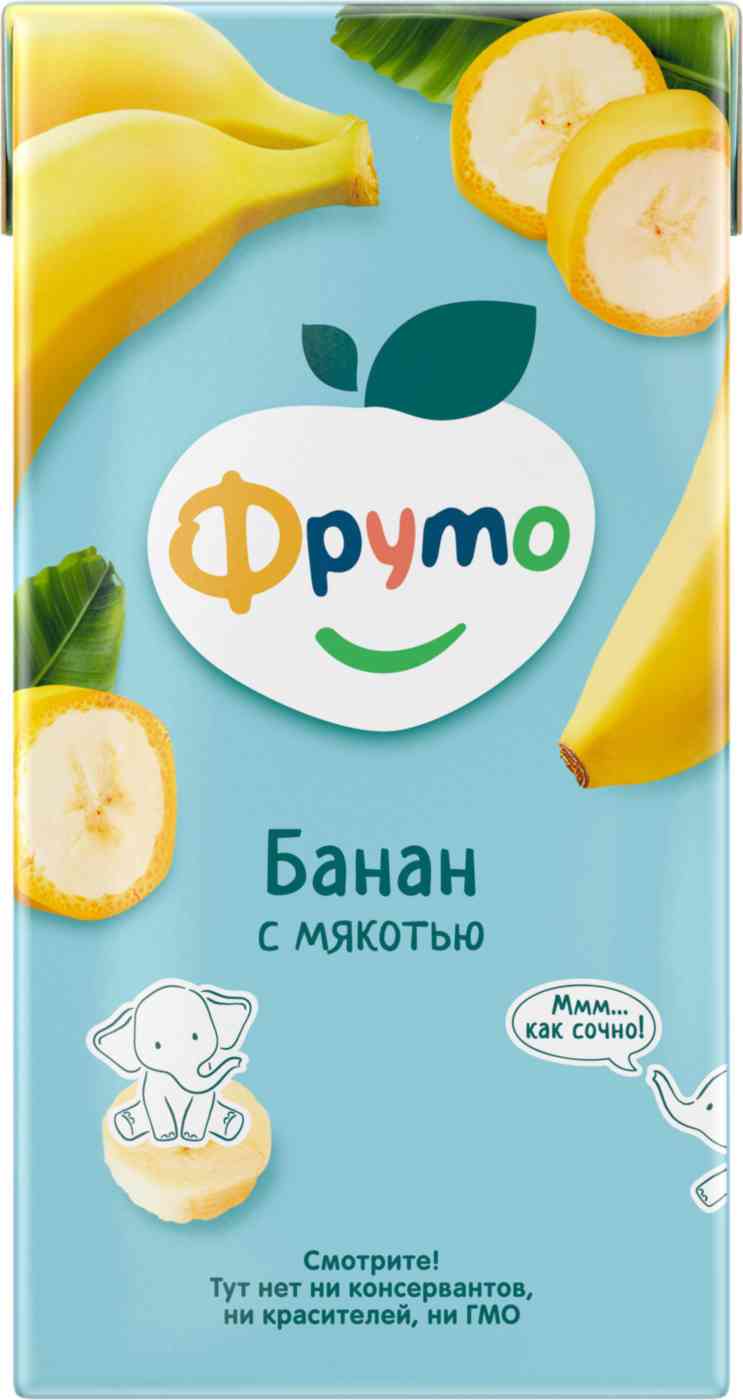 Нектар Фруто банан с мякотью с 6 месяцев