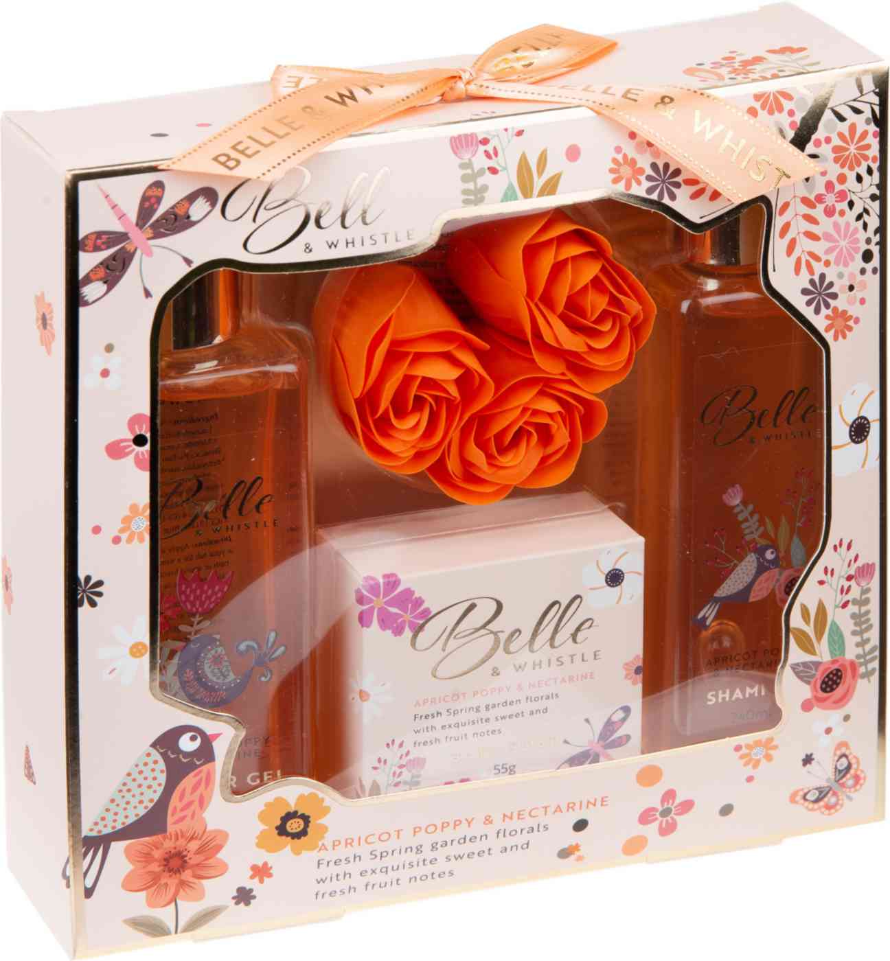 

Подарочный набор Belle & Whistle Абрикосовый мак & Нектарин